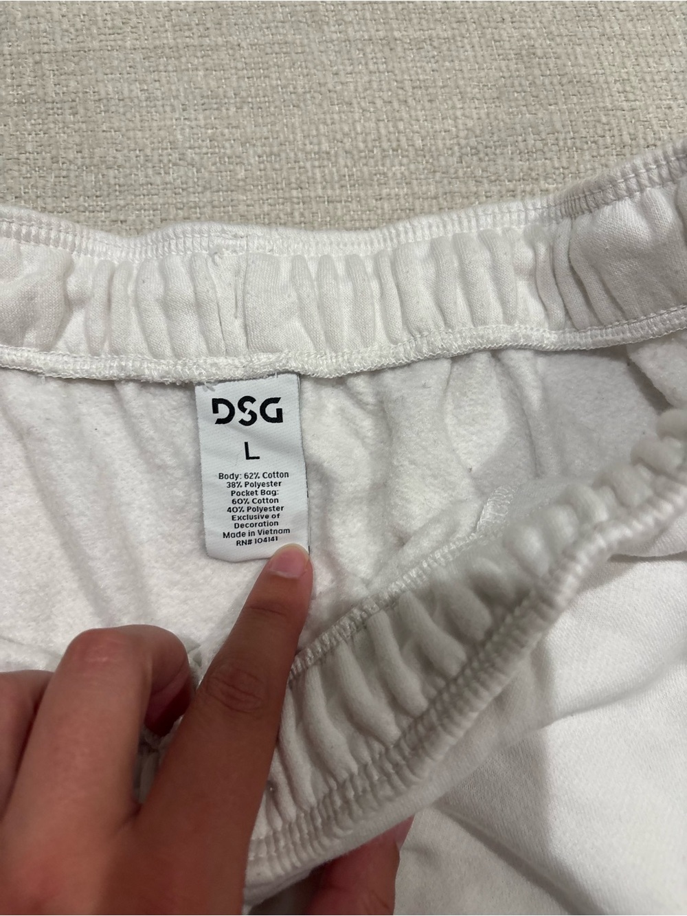 DSG White Women's Athletic Lounge Shorts - Picture 2 of 6